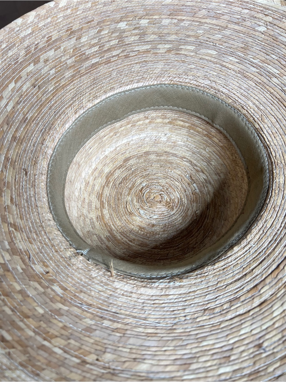 Wide Brim Straw Boater Hat with Black Band - Picture 4 of 5